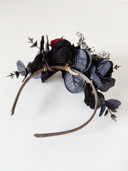 Black and red Frida Kahlo headband