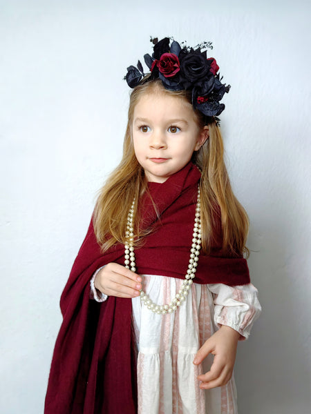 Black and red Frida Kahlo headband