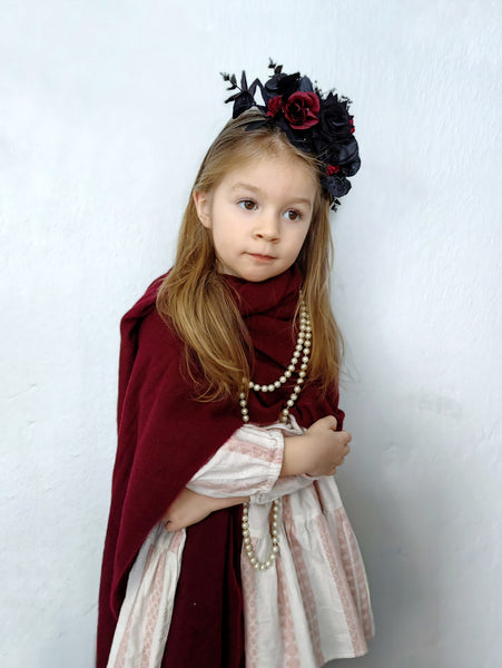 Black and red Frida Kahlo headband