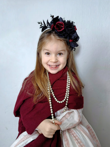 Black and red Frida Kahlo headband