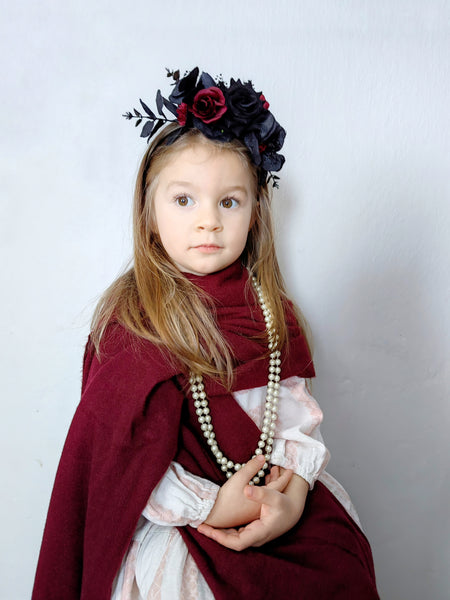 Black and red Frida Kahlo headband