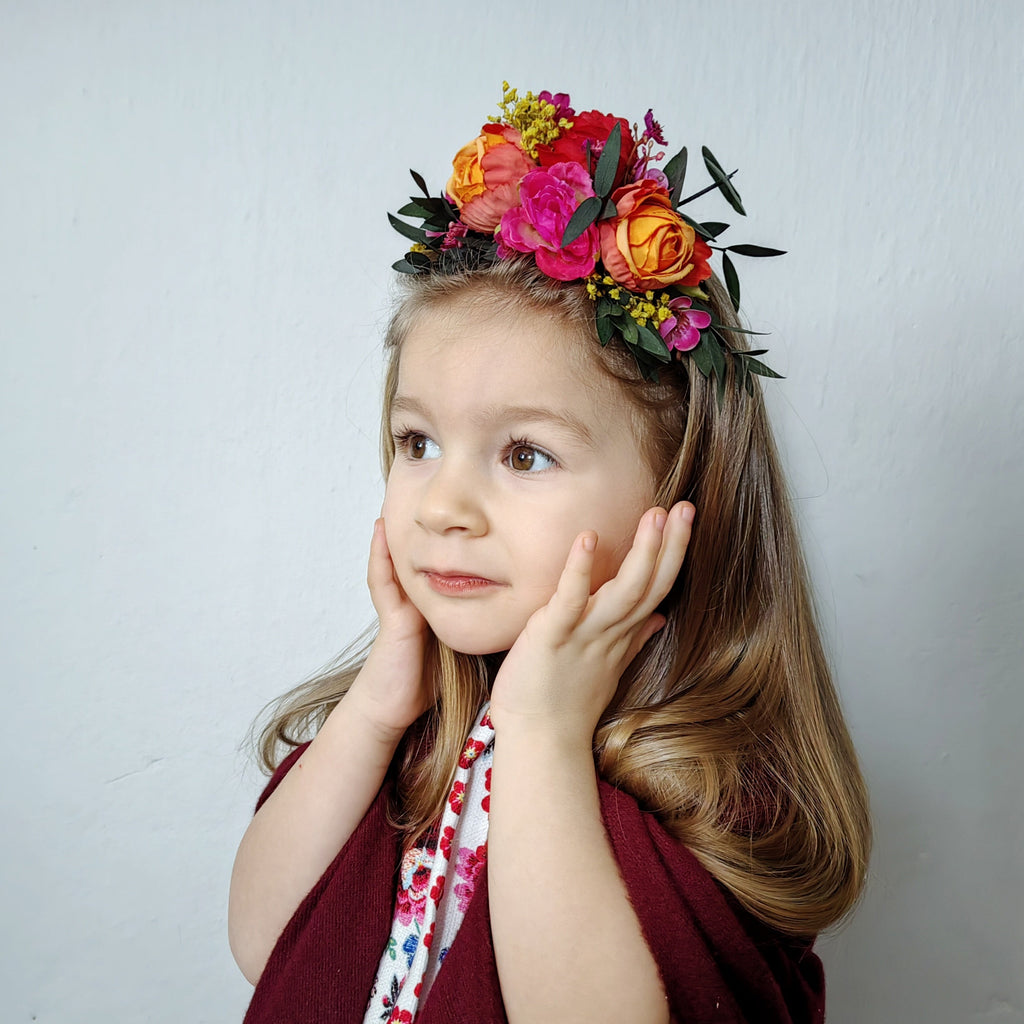 Frida Kahlo flower headband for girl