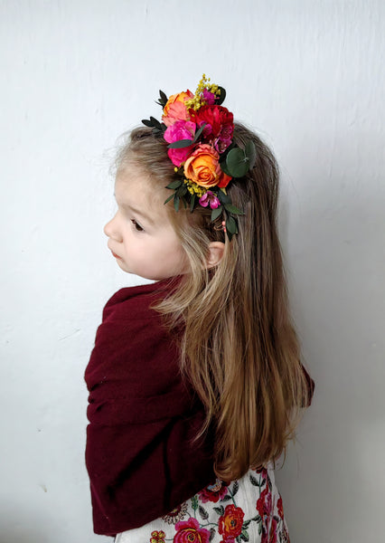 Frida Kahlo flower headband for girl