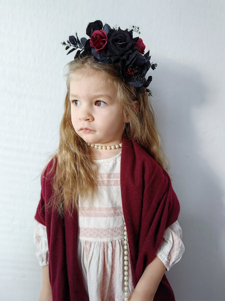 Black and red Frida Kahlo headband