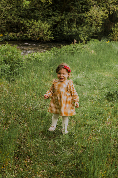 Red flower headband for flower girl