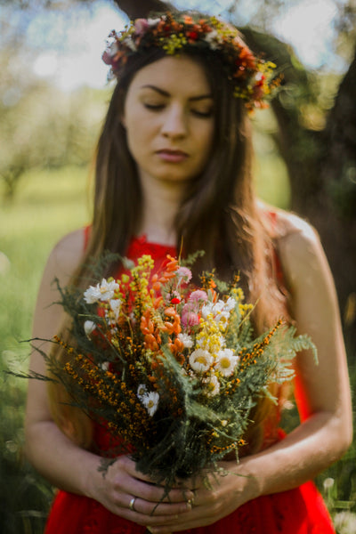 Preserved flower bouquet Bridal wedding bouquet Bride to be Natural dried bouquet Wedding accessories Magaela Meadow bouquet Handmade