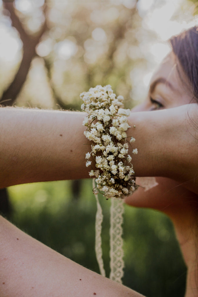 Baby's breath bracelet on sale
