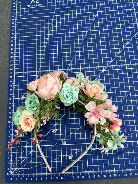 Pastel Frida Kahlo wedding headband