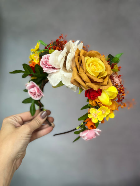 Summer Frida Kahlo flower crown