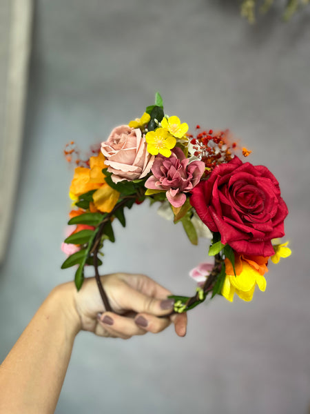 Summer Frida Kahlo flower crown