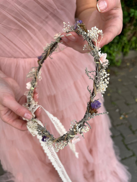 Delicate flower hair crown