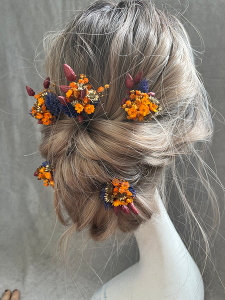 Autumn wedding hairpins