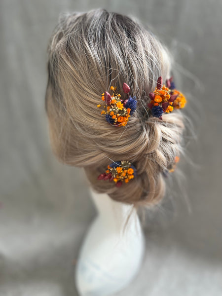 Autumn wedding hairpins
