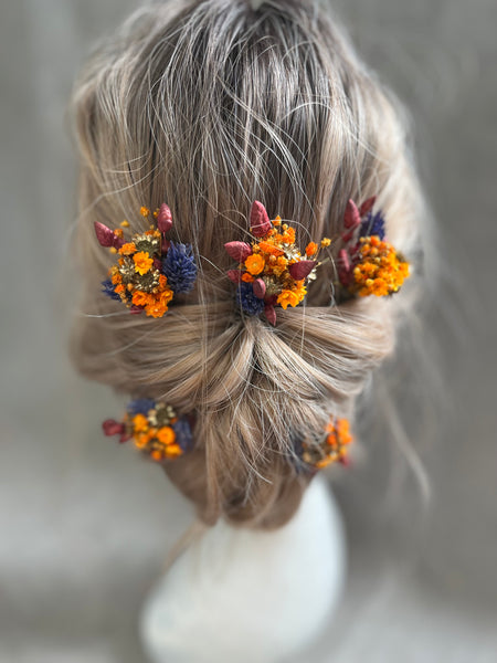 Autumn wedding hairpins