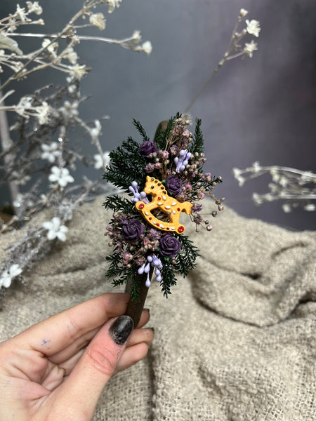 Blue/Red/Purple gingerbread Christmas headband