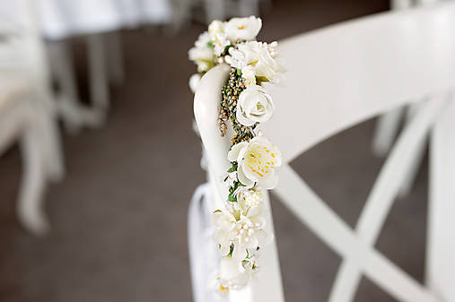 First holy communion head wreath with veil