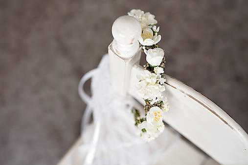 First holy communion head wreath with veil