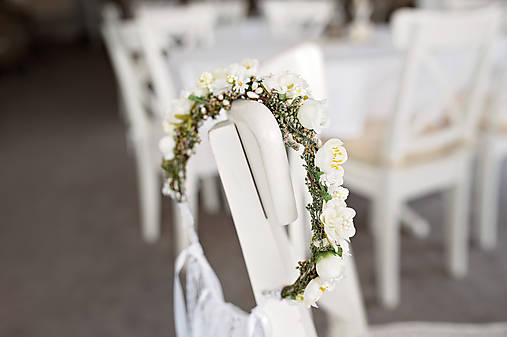 First holy communion head wreath with veil