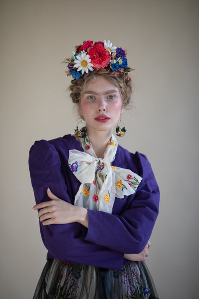 Daisy flower Frida Kahlo headband