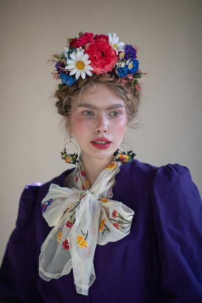 Daisy flower Frida Kahlo headband