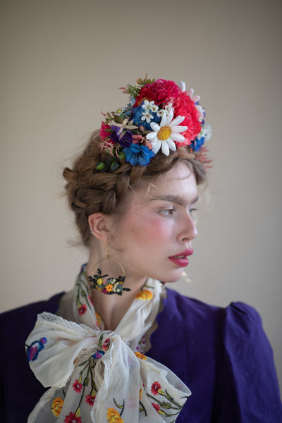 Daisy flower Frida Kahlo headband