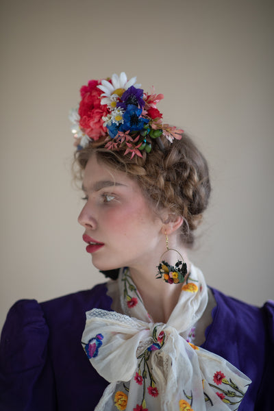 Daisy flower Frida Kahlo headband