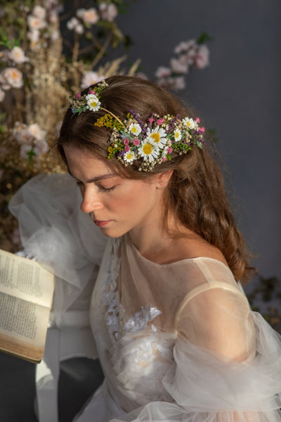 Meadow daisy flower bridal vine