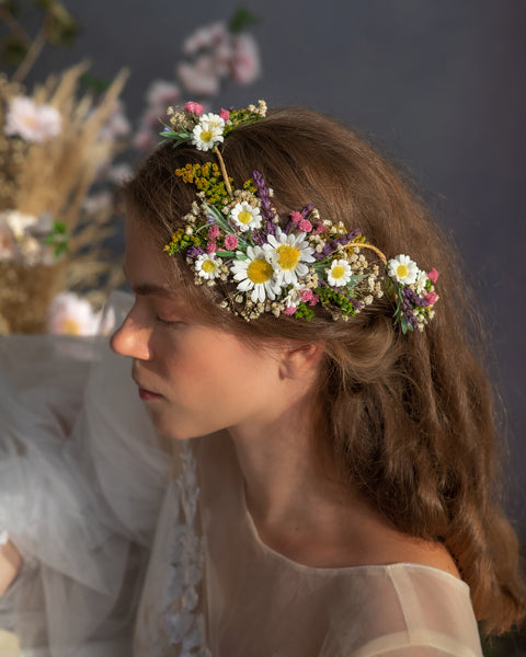 Meadow daisy flower bridal vine