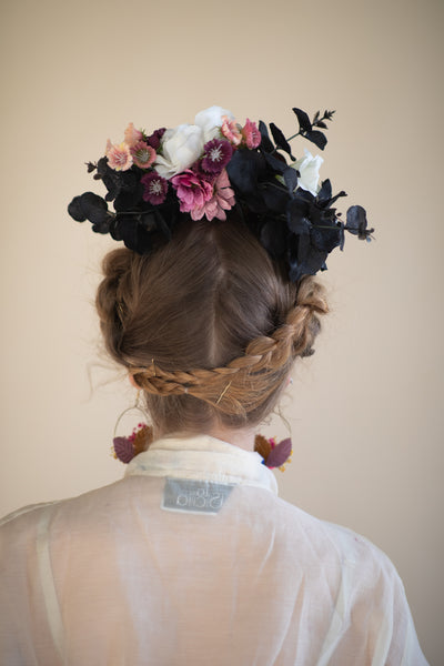 Pink and black Frida Kahlo headband