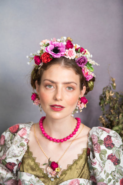 Pink Frida Kahlo headband