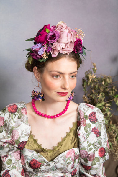 Magenta Frida Kahlo headband