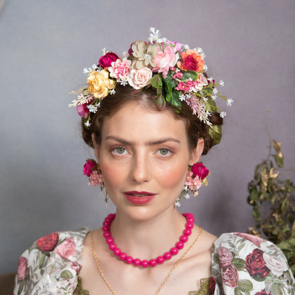 Pink Frida Kahlo headband