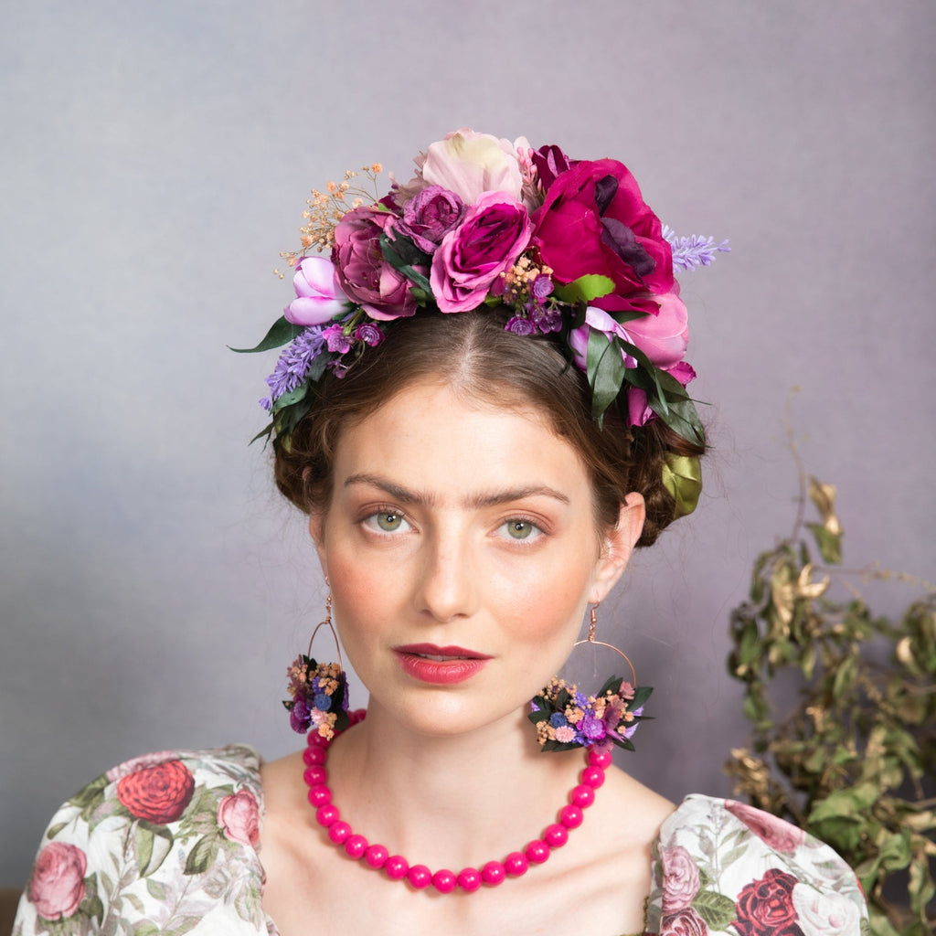 Magenta Frida Kahlo headband