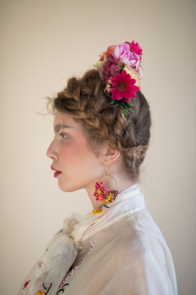 Pink and Orange Frida Kahlo Headband
