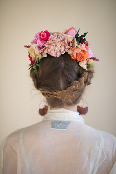 Pink and Orange Frida Kahlo Headband