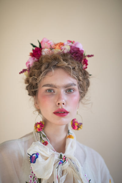 Pink and Orange Frida Kahlo Headband