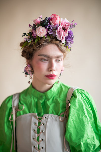 Pink and purple Frida Kahlo headband