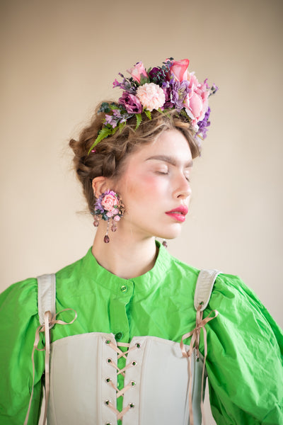 Pink and purple Frida Kahlo headband