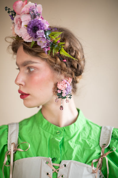 Pink and purple Frida Kahlo headband