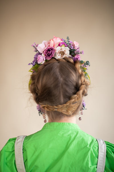 Pink and purple Frida Kahlo headband