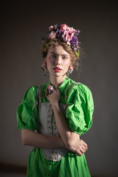 Pink and purple Frida Kahlo headband