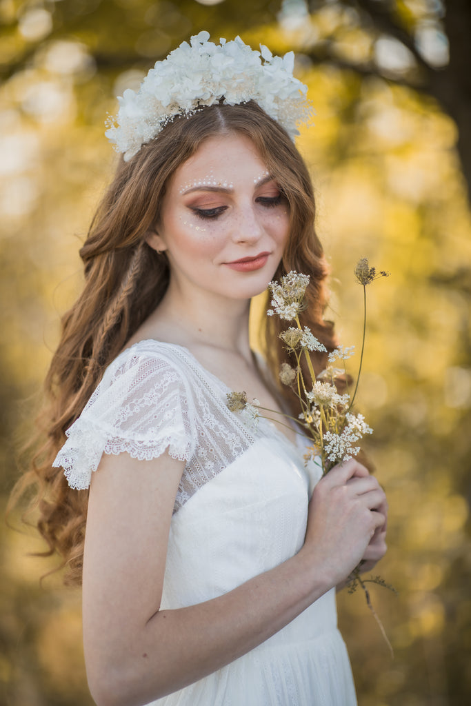 Big flower store crown headband