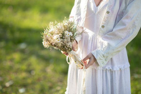 Natural bridal bouquet baby's breath Wedding bouquet 2021 Rustic bouquet Wedding accessories Magaela Handmade Barn wedding Dried flowers