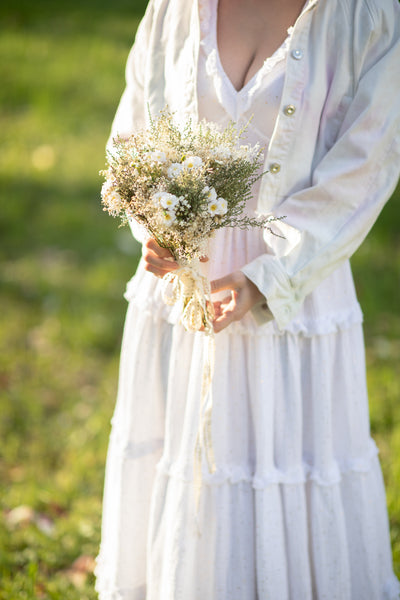 Natural bridal bouquet baby's breath Wedding bouquet 2021 Rustic bouquet Wedding accessories Magaela Handmade Barn wedding Dried flowers