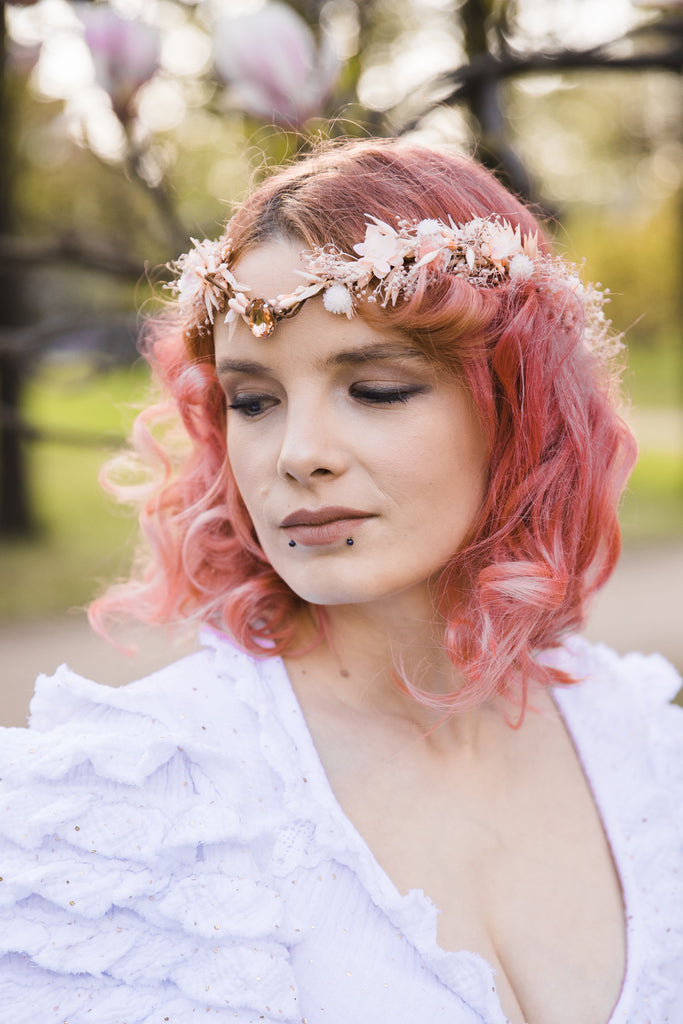 Sitar Pink Flower Hair Accessory