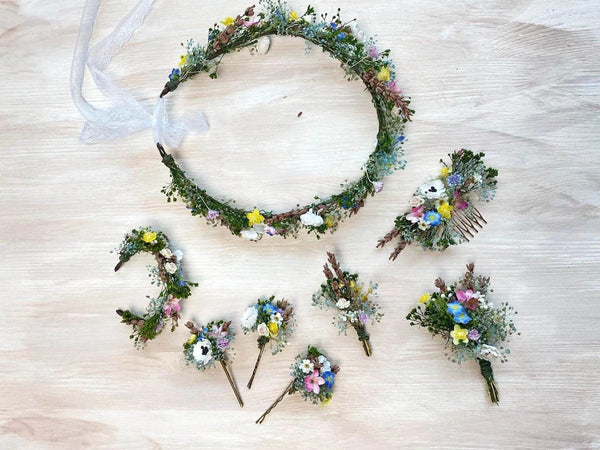 Meadow anemone flower crown