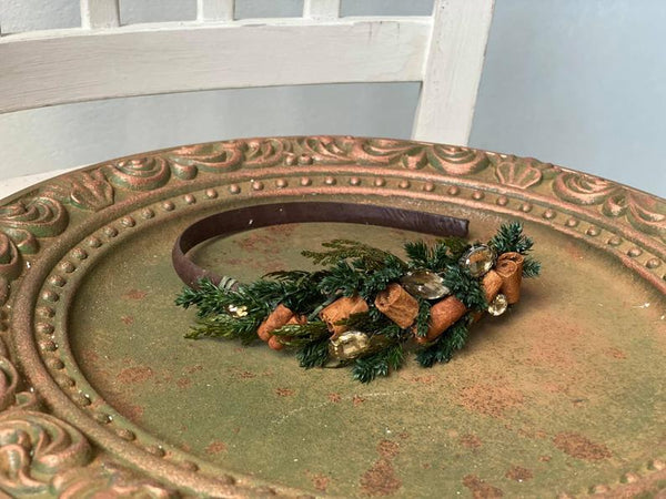 Cinnamon wedding hairband