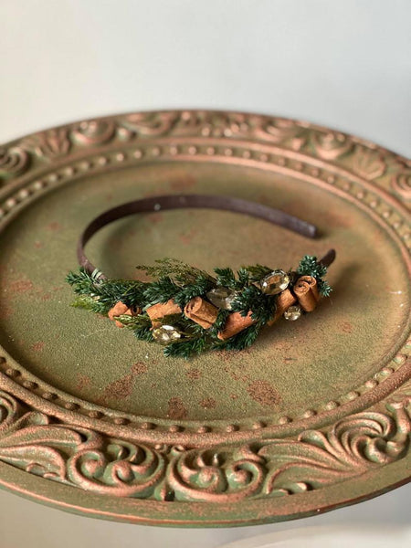 Cinnamon wedding hairband