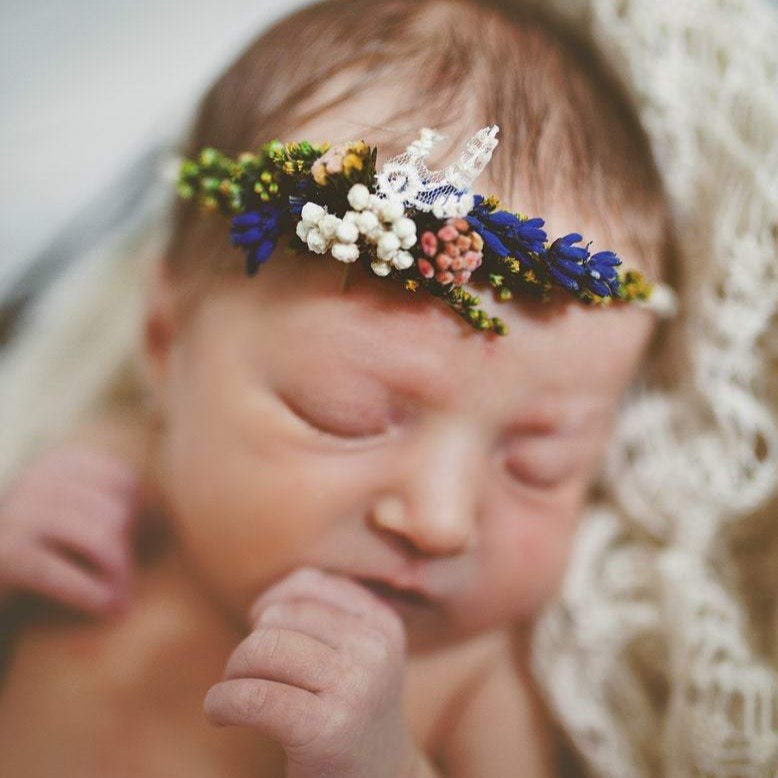 Newborn photography Newborn head wreath flower head wreath photo prop child wreath newborn crown baby photo baby flower crown