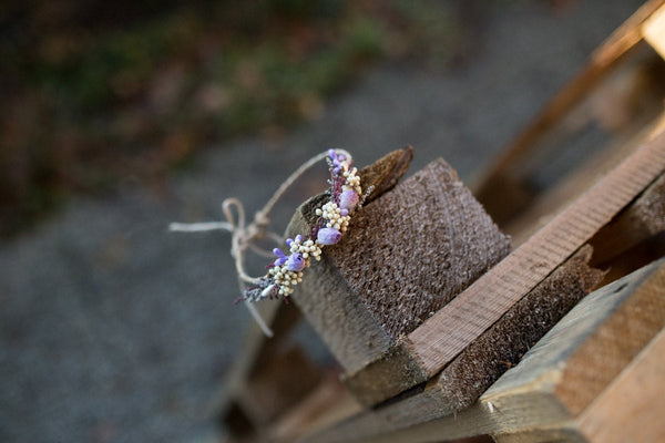 Baby Headband Baby girl Headband Newborn headband Baby headbands violet and ivory Natural Headband Flower Headband Baby Bows